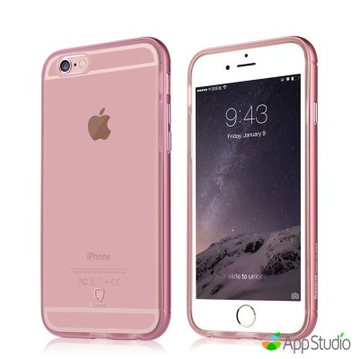 Чохол Baseus Golden Series For iPhone 6/6S Transparent Rose Gold  Чохли для iPhone
