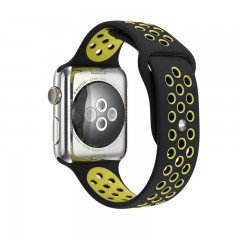 Ремінець Apple Watch 42mm Nike Sport Band Black/Green копія Ремінець Apple Watch 42mm Nike Sport Band Black/Green копія