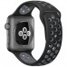Ремінець Apple Watch 42mm Nike Sport Band Black/Gray копія  Ремінці для Watch
   2 