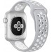 Ремінець Apple Watch 38mm Nike Sport Band Silver/White копія  Ремінці для Watch
   2 