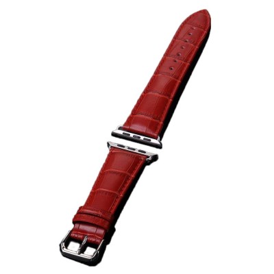 Кожаный ремешок Apple Watch 42mm Leather Series Wine Red  Ремешки для Watch
