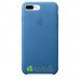 Чехол Apple iPhone 7 Plus Leather Case - Sea Blue  Чехлы для iPhone   1 