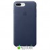 Чехол Apple iPhone 7 Plus Leather Case - Midnight Blue     1 