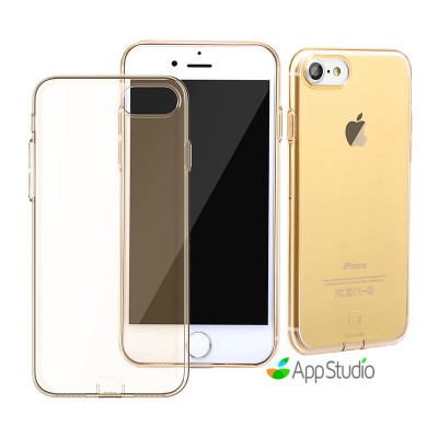 Чохол Baseus Simple Series Case （With-Pluggy）For iPhone 7 Plus Transparent Gold  Чохли для iPhone
