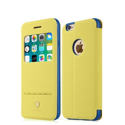 Чохол Baseus Terse Youth Series For iPhone 6/6S Yellow/Dark Blue  Чохли для iPhone
